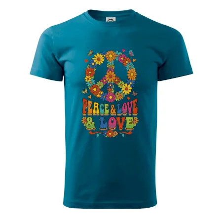 Peace and love - na výšku s květy