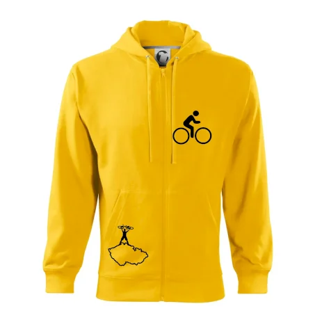 Mapa ČR + kolo na prsu