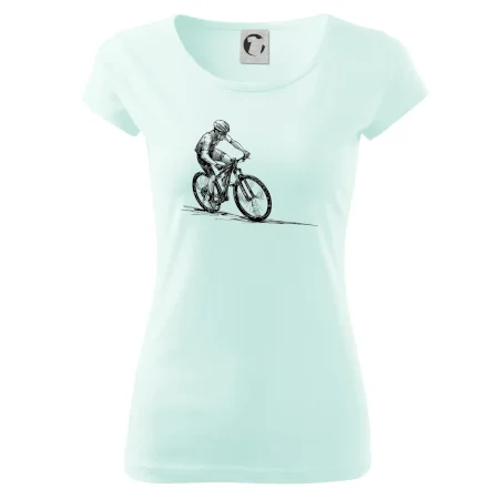 MTB kreslený cyklista