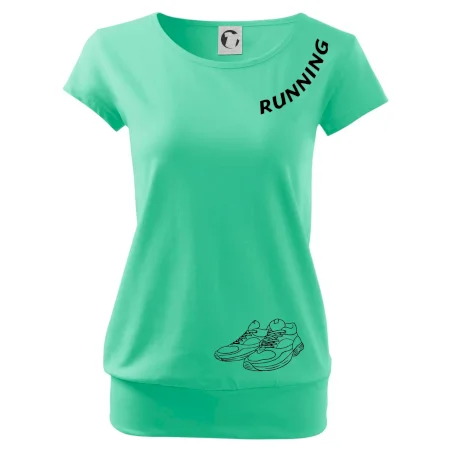 Running nápis šikmo