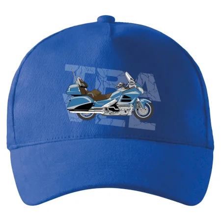 Cestovná motorka Amerika modrá