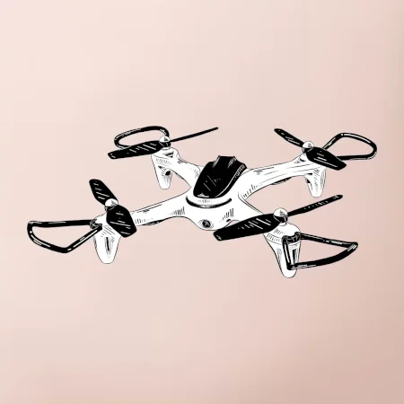 Dron kresba