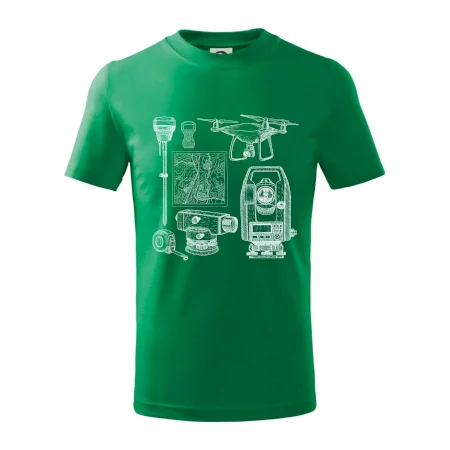 Geodet teodolit dron
