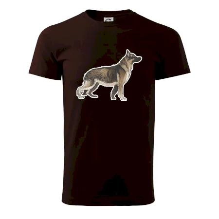 Nemecký ovčiak - hnedý kreslený