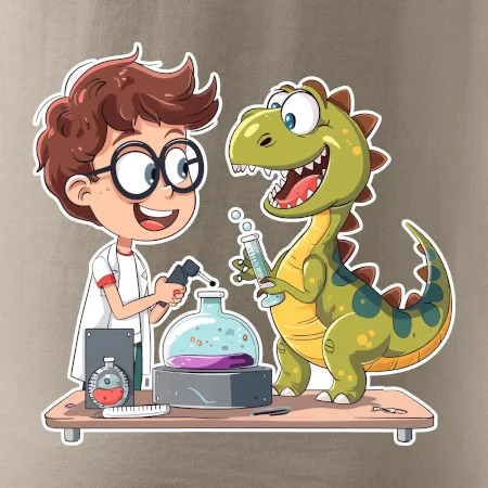 Chemik a dinosaurus - chlapec