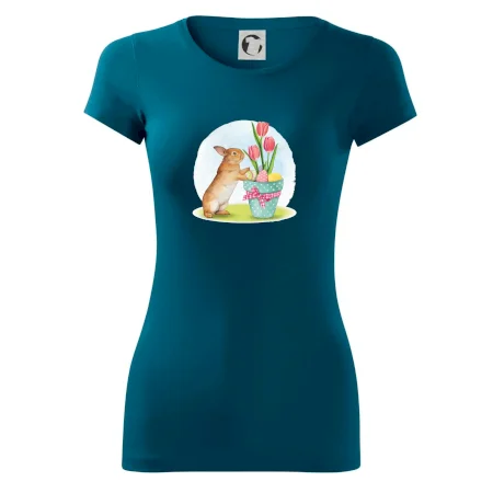 Veľkonočný zajačik tulipány