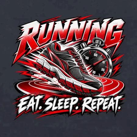 Bežecká topánka so stopkami eat sleep repeat