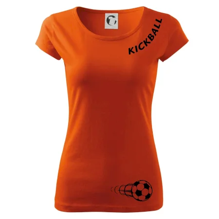 Kickball nápis šikmo