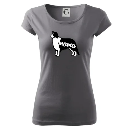 Border kolie mama obrys