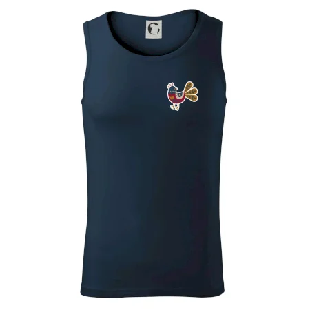 Folklór na prsníku sliepky