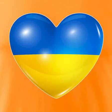 Ukrajina srdce vlajka
