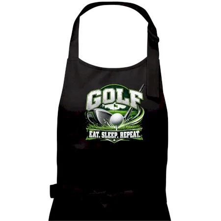 Golfová palica s loptičkou eat sleep repeat