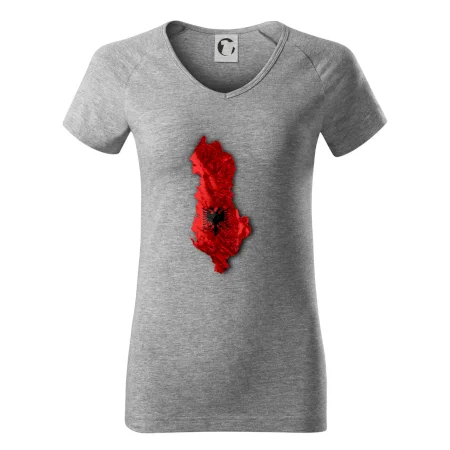 Mapa Albánsko reliéf hôr