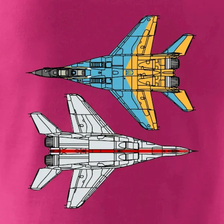 Mig 29 Fulcrum zo spoda a zo shora