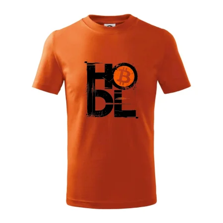 Hodl velký nápis a logo BTC