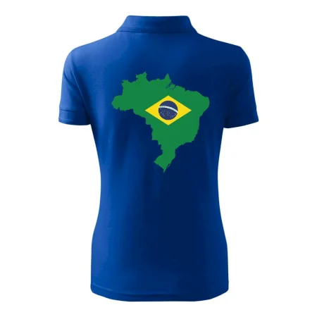 Brazília vlajka v mape