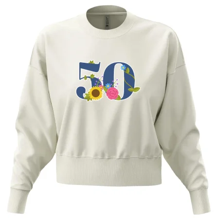 Kvetinové číslo kreslené - 50