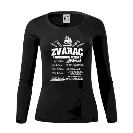 Hodinová mzda zvárač