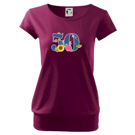 Kvetinové číslo kreslené - 50