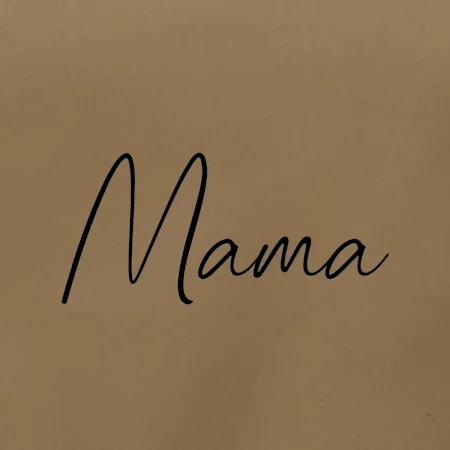 Nápis písací na prsiach - mama