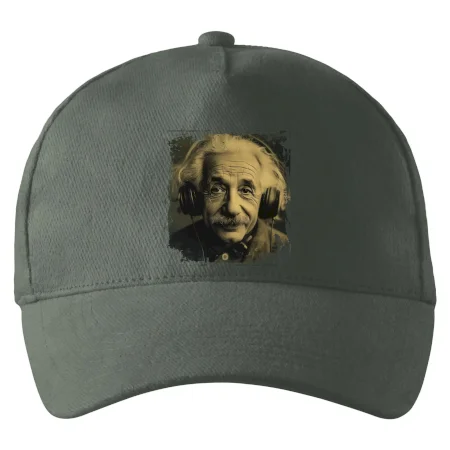 Albert Einstein so slúchadlami