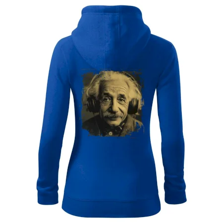 Albert Einstein so slúchadlami
