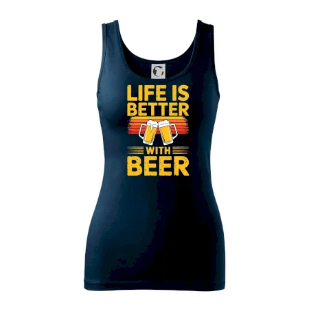 Life is better with beer - oranžové