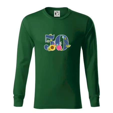 Kvetinové číslo kreslené - 50