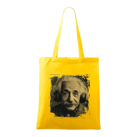 Albert Einstein so slúchadlami