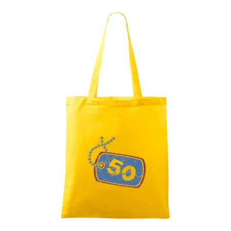 50 na krku štítok