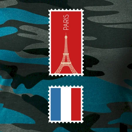Paríž známka farebná