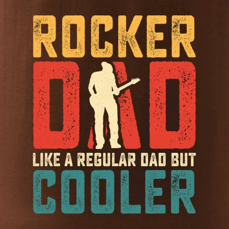 Rocker dad like a regular dad but cooler
