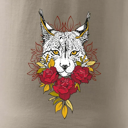 Rys s červenými ružami (Pecka design)