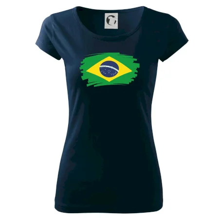 Brazília vlajka štetkou