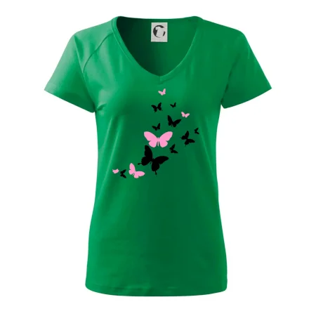 Motýle ružovo čierni