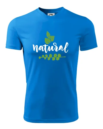 Natural - nápis v listoch