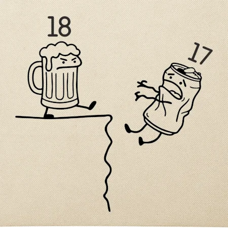 Pivo narodeniny - útes 18 rokov