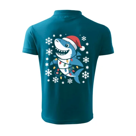 Vánoční žralok a vločky