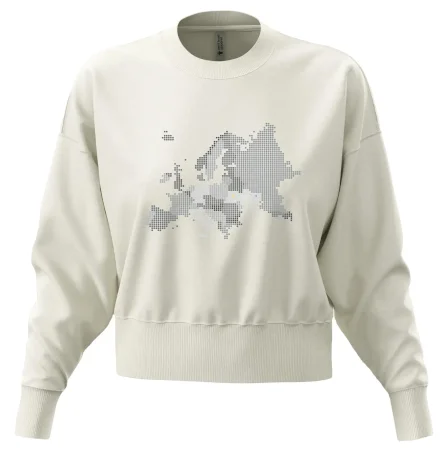 Mapa Európy - srdce v Ukrajine