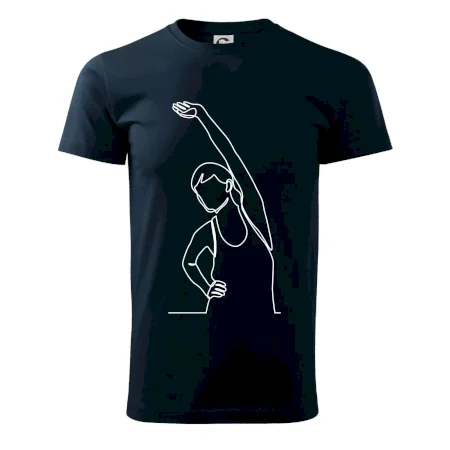 Preťahujúca sa žena jedným ťahom