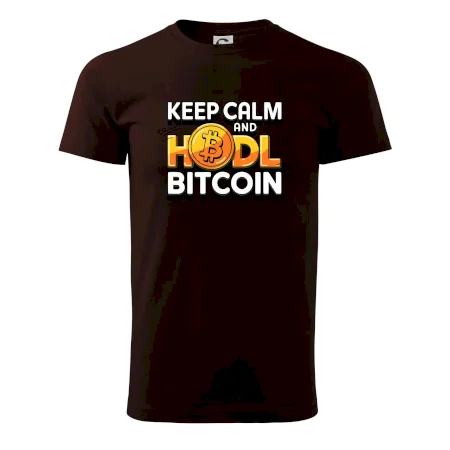 3D nápis Keep Calm and HODL Bitcoin