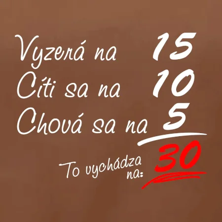 Vyzerá, cíti sa, chová sa - 30 rokov