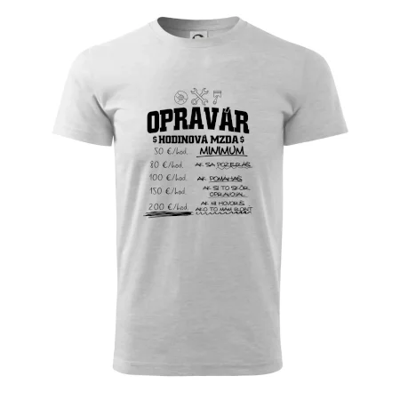 Hodinová mzda - opravár