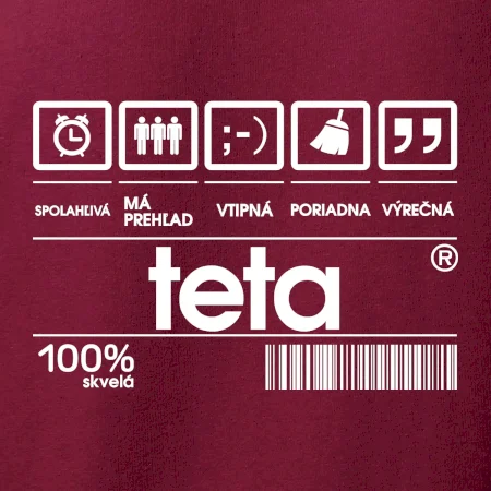 Čiarový kód - teta