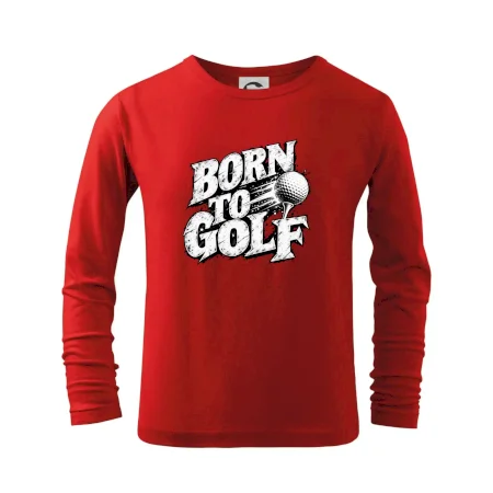 Born to golf černobílý drsný potisk
