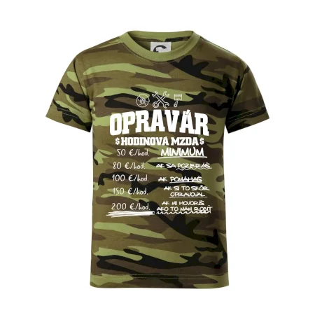 Hodinová mzda - opravár