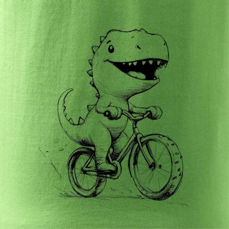 Roztomilý Dinosaurus na bicykli