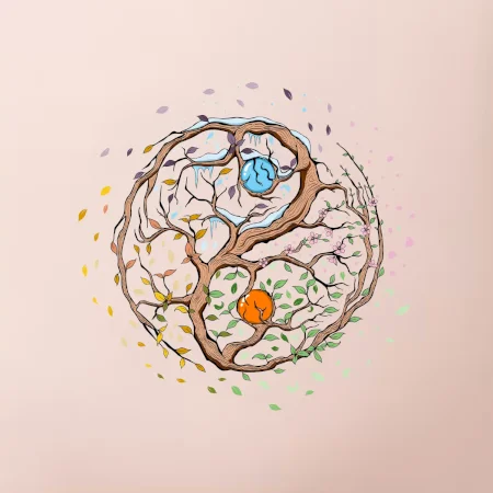 Yin & Yang strom - zima, leto