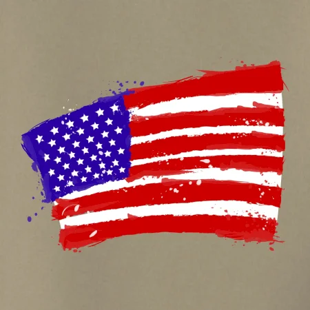Americká vlajka ohnutá
