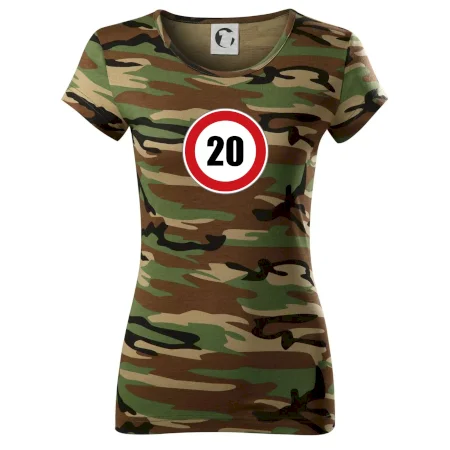 Dopravná značka - obmedzenie rýchlosti 20